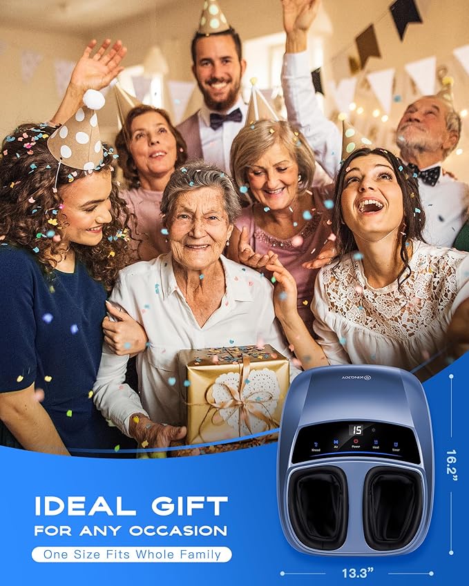 KINGJOY Foot Massager with Heat - Professional Shiatsu Deep Kneading for Neuropathy & Plantar Fasciitis Relief | 2026 Upgraded Model