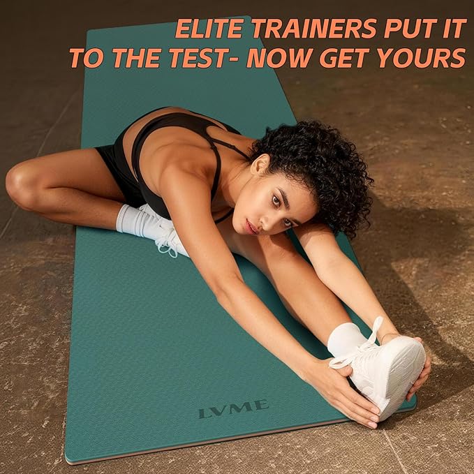 Extra Thick Yoga Mat -0.4Inch(10mm),Non-Slip Yoga Mat, 72"x24" Exercise & Fitness Mat with Carrying Strap, Workout Mats for Yoga, Pilates and Floor Exercise