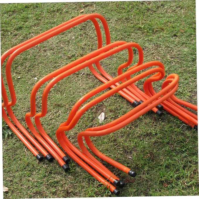 Homoyoyo 2pcs Plastic Training Hurdles 15cm Wear-Resistant Speed and Agility Hurdles for Youth Soccer Football Fitness Drills