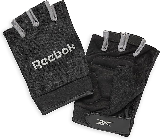 Reebok Classic Fingerless Gloves Lightweight Fitness & Weight Lifting Gloves for Training