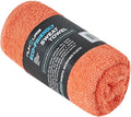 NUKURA 12’’x 40’’ Ultra Soft Workout Towel 1 Piece, High Absorbent 100% Cotton Towels, 450 GSM, Bulk Orders, Orange Color, Running, Sweat, Yoga, Neck Wrap, Workout Towels