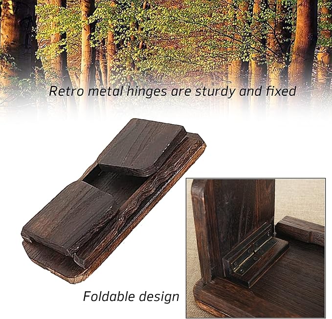 Corrosion Resistant Folding Meditation Bench, Contemporary Prayer Stool with Angled Legs for Extended Practice, for Yoga, Meditations, Prayer, Seiza, Kids