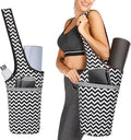 Ewedoos Canvas Yoga Mat Bag Fits Most Mats Yoga Bag with Large Storage Pockets to Hold More Accessories Ideal for Pilates Workout Gifts & Travel