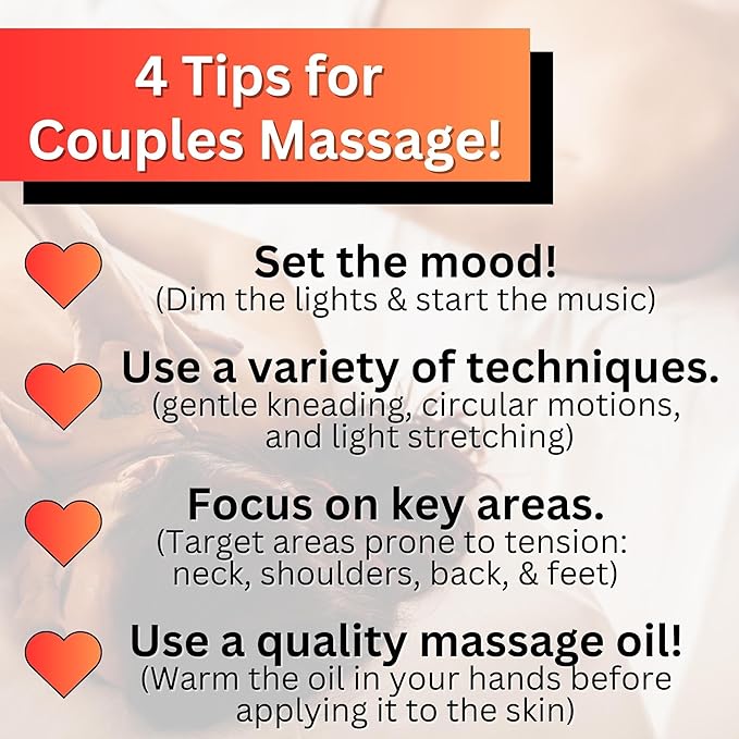 Desire Sensual Massage Oil for Date Night | Best Massage Oil for Couples | Valentines Day Gifts for her | All Natural with Sweet Almond, Grapeseed & Jojoba for Smooth Glide 8oz