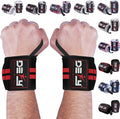 DEFY Fitness Wrist Wraps 18" Professional with Thumb Loops- Premium Quality, Strong Fastening Straps- Men & Women – Best for Weightlifting, Powerlifting,Strength Training
