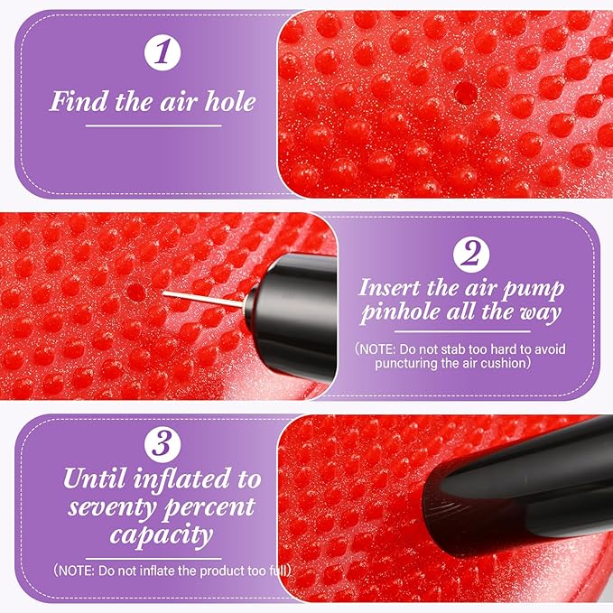 Libima 4 Pcs Glitter Wiggle Seat for Sensory Kids Inflated Wobble Cushion Sensory Seat Flexible Seating for Classroom Elementary, Balance Disc for Kids Adult Office Home