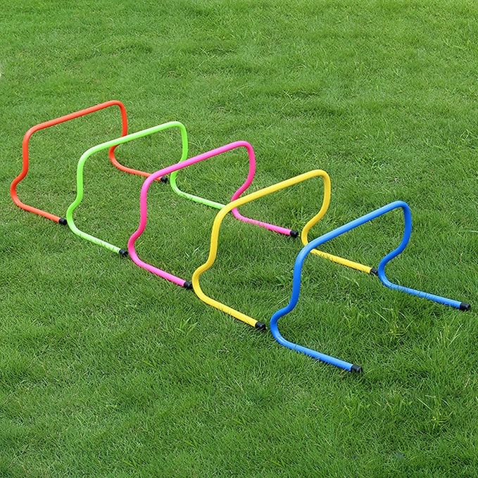 5 Pack Agility Speed Training Hurdles Detachable Agility Training Hurdles Sports Practice Equipment for Athletes, Soccer Football Training Equipment Hurdle Rack 5 Pieces