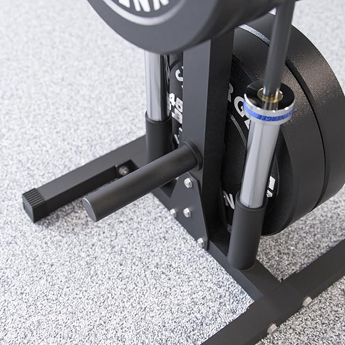 Synergee Olympic Weight Plate Tree Rack & Barbell Holder – Vertical Weight Rack for Gym Storage Home, Garage & Commercial