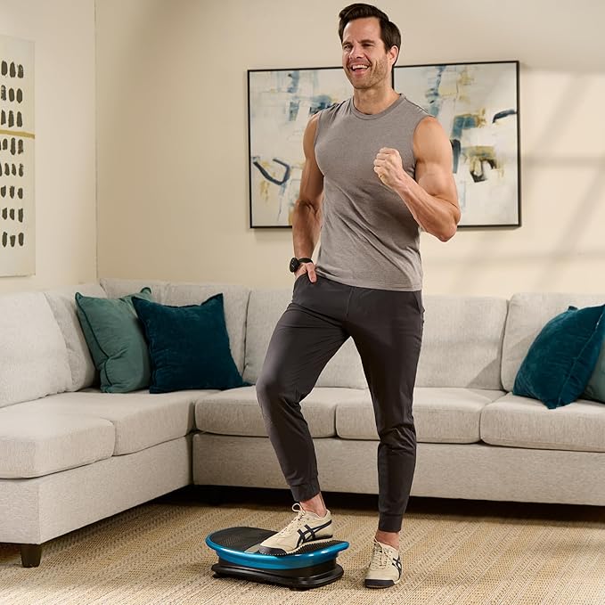 Lifepro Vibration Plate for Lymphatic Drainage – Whole Body Vibrating Platform Exercise Machine for Muscle Toning & Recovery with Remote Max Load 260 lb