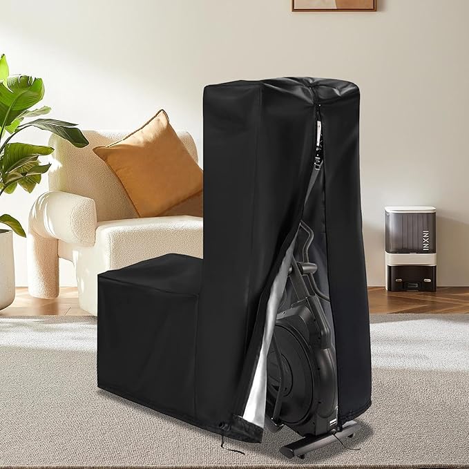 Elliptical Cover 420D Oxford Fabric Gym Dust Cover 55'' x 25'' x 65'' Elliptical Cover Home Elliptical Exercise Machine Cover
