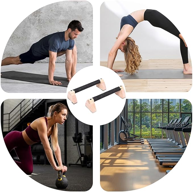 Push up Bar - Strength Training Pushup Stands Calisthenics Bars | 2X Portable Equipment Set with Ergonomic Grips for Fitness Training Home Gym Workout