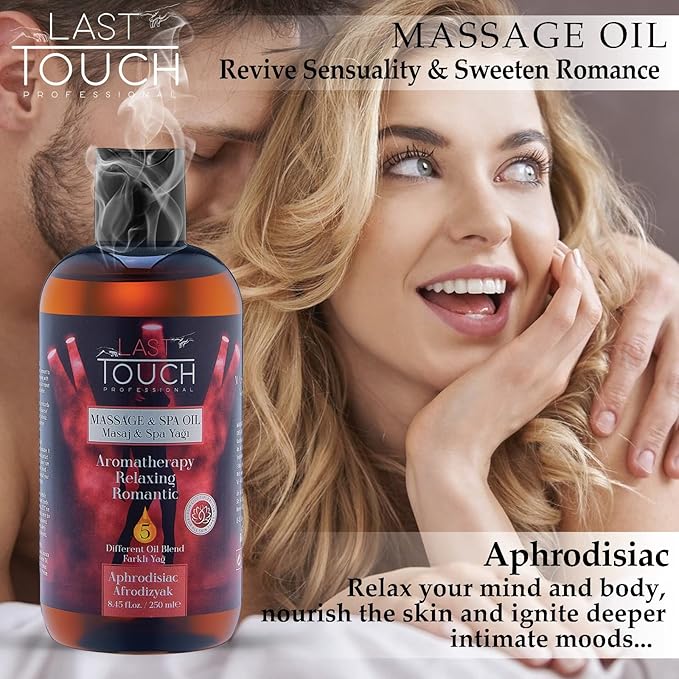 Aphrodisiac Massage Oil - Massage Oils for Date Night - Massage Oil for Massage Therapy - Aromatherapy Oil for Intimate Moments - Aphrodisiac Massage Oils 8.45 Fl Oz.