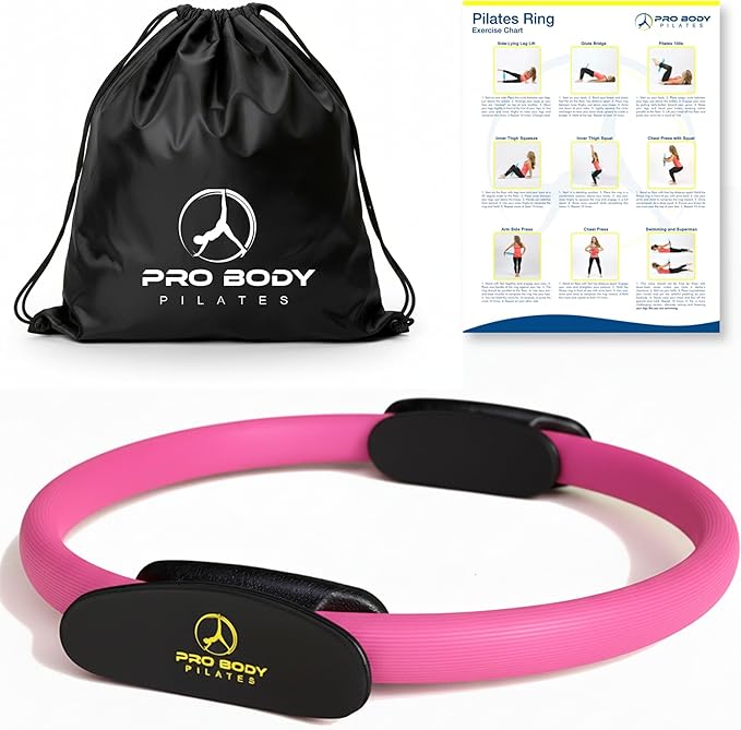 ProBody Pilates Fitness Circle – 14 Inch Pilates Ring for Focusing on Toning Inner Thighs, Arms, and Core