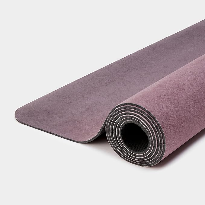 WeGym Yoga Mat, 4mm Cushioned Exercise Mat for Yoga, Pilates, Home Workouts - Anti Slip Polyurethane Suede Yoga Mat with Carrying Strap