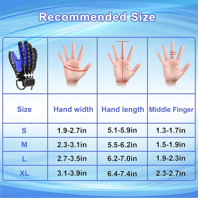 Rehabilitation Robot Gloves for Hemiplegia Stroke Cerebral Palsy,Stroke Gloves,Hand Restorey Equipment(Right Hand-XL)