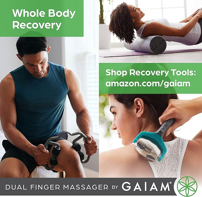 Gaiam Finger Massager Dual-Sided Hand