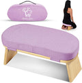 MONK & LLAMA Meditation Bench - Foldable, Ergonomic, Bamboo Kneeling Stool— Perfect Seiza Bench Meditation Stool Chair for Prayer & Travel - Deeper & Enjoyable Sessions