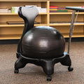 Ball Chair Stability,Office Fitness Ball Chair,Exercise Yoga Ball Chair,Ergonomic Balance Ball Posture Chair,for Back Pain Relief (Black)