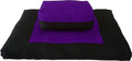 D&D Futon Furniture Zabuton Zafu Set, Yoga, Meditation Seat Cushions, Kneeling, Sitting, Supporting Exercise Pratice Zabuton & Zafu Cushions. (Purple)