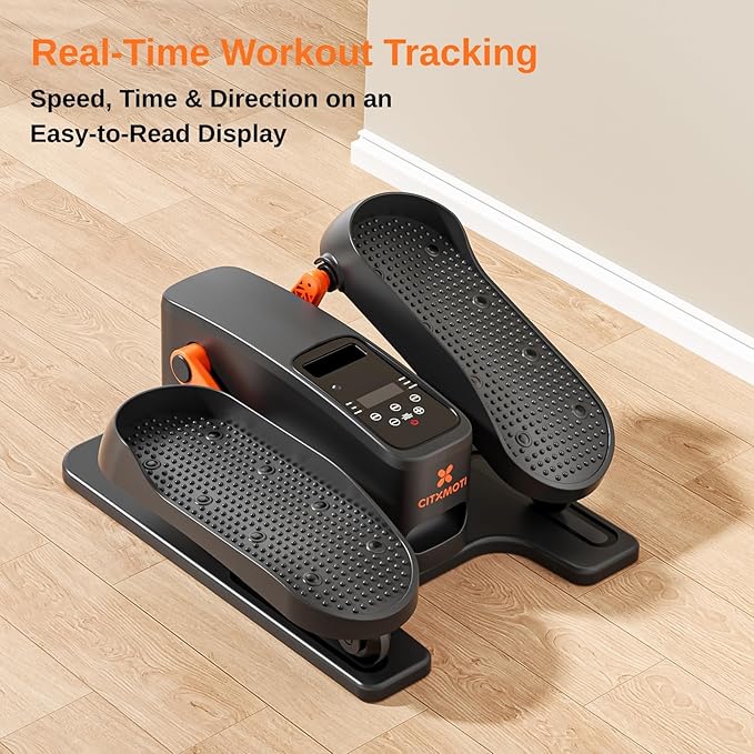Under Desk Elliptical Machine, Electric Elliptical Leg Exerciser as Seen on TV for Seniors, Portable Quiet Seated Pedal Exerciser for Home Office with 12 Adjustable Speeds and Remote Control