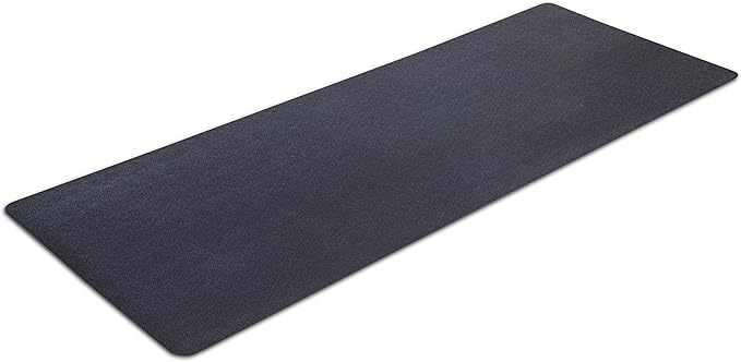 MotionTex Exercise Equipment Mat for Under Treadmill, Stationary Bike, Rowing Machine, Elliptical, Fitness Equipment, Home Gym Floor Protection, 30" x 78", Black