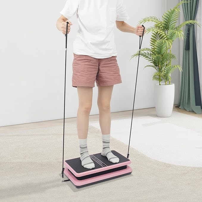 Vibration Plate Exercise Machine Vibration Platform Machines Full Body Vibration Plates for Lymphatic Drainage 450 Lbs Capacity Vibrating Plate for Women & Men Whole Body Weight Loss