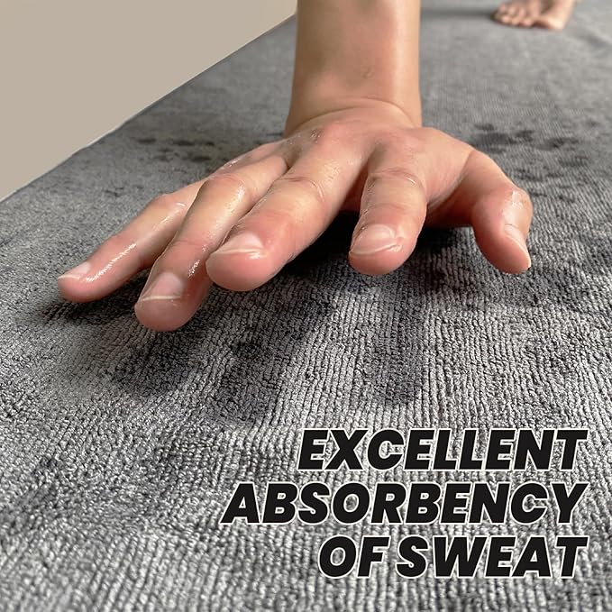 Muka Yoga Mat Towel for Hot Yoga Non-Slip, Pilates Mat Cover Absorbent Soft Gym Sweat Towel 72x24 Inch