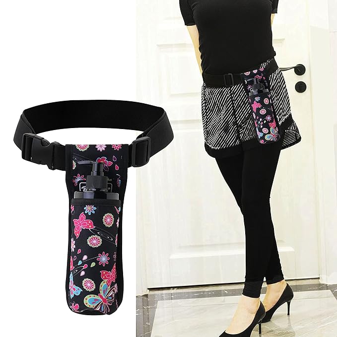 Tuhaoge Massage Bottle Bag Massage Oil Holster Lotion Holster Massage Therapist Massage Oil Holster Massage Lotion (TH1kd-BHuDieHua)