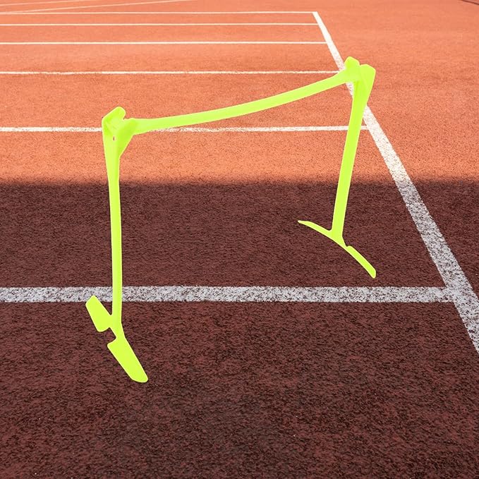 Adjustable Foldable Soccer Agility Hurdles – Speed Training Equipment for Athletes, Green Single Hurdle for Football Practice and Obstacle Drills