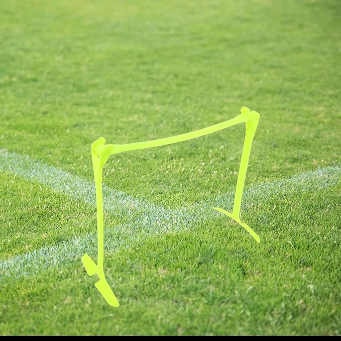 PartyKindom Foldable Soccer Training Hurdle Adjustable 3-Level Football Agility Speed Hurdles Green for Athlete Speed and Coordination Drills