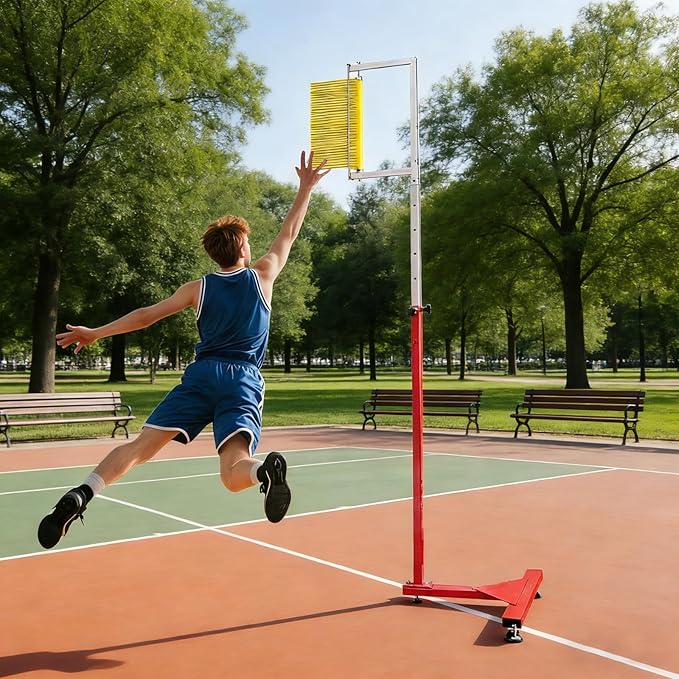 Vertical Jump Tester for Training, Height Adjustment Jump Measurement Tool, Vertical Measure Trainer Stick Pole for Basketball Volleyball Training Aid