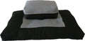 D&D Futon Furniture Zabuton Zafu Set, Yoga, Meditation Seat Cushions, Kneeling, Sitting, Supporting Exercise Pratice Zabuton & Zafu Cushions. (Gray)