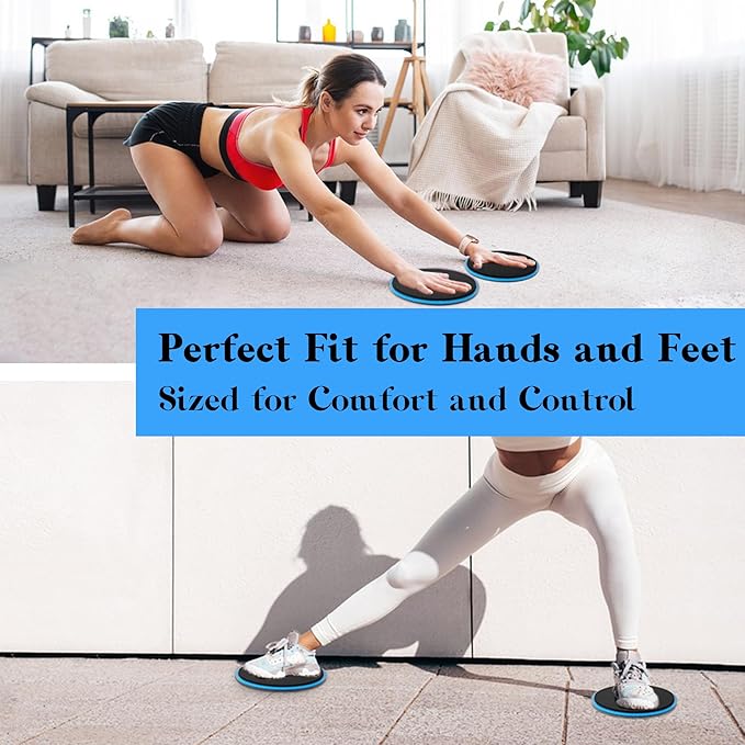 ZILLEEN Exercise Core Sliders for Working Out Workout Pilates Sliders Disc