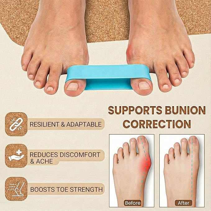 Cork Balance Board - Premium Cork Stability Balance Trainer | Foot & Ankle Strengthener to Improve Mobility, Prevent Falls | Home Gym Fitness Equipment | Mobility Trainer for Adults