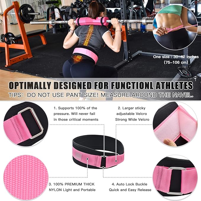 ATENTO 10Pcs Barbell Pad Set with Weight Lifting Belt, Thick Cushion Hip Thrust Pad for Bench Press, Lunges, Workout, Leg Exercise, Squat Bar Pad for Relief Pressure from Neck & Shoulder for Smith machine & Olympic Bars, with 2 Gym Ankle Straps, Hip Re...