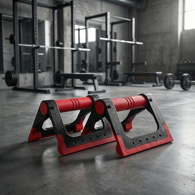 Foldable Push-up Stand Pair Portable Exercise Handles for Home Strength Training Compact Push up Bars for Floor Workouts with Rotating Arm Support 6.3 Inch Fitness Equipment