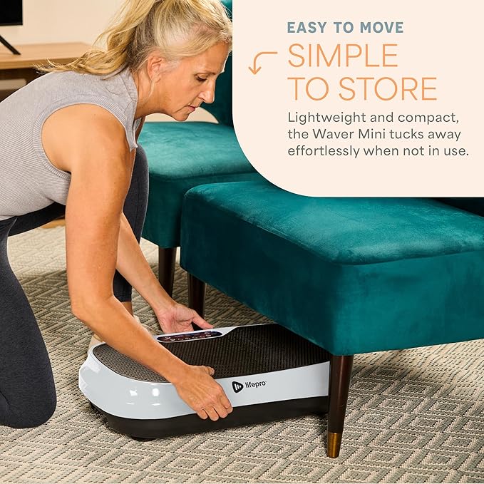 Lifepro Vibration Plate for Lymphatic Drainage – Whole Body Vibrating Platform Exercise Machine for Muscle Toning & Recovery with Remote Max Load 260 lb