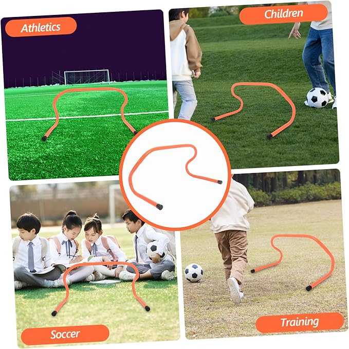 2pcs Agility Hurdles for Speed Training Plastic Training Equipment for Athletes for Soccer and Track Practice Coordination and Flexibility