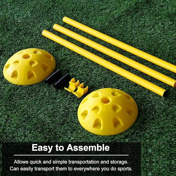 Agility Speed Hurdles for Kids, Hurdles Training Equipment Quick to Assemble and Versatile for Outdoor Indoor Sports Workout