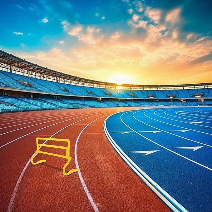 Soccer Agility Training Hurdles Adjustable Height Speed Hurdles Set with Ladder Bars for Football Footwork Drills Indoor Outdoor Training Equipment
