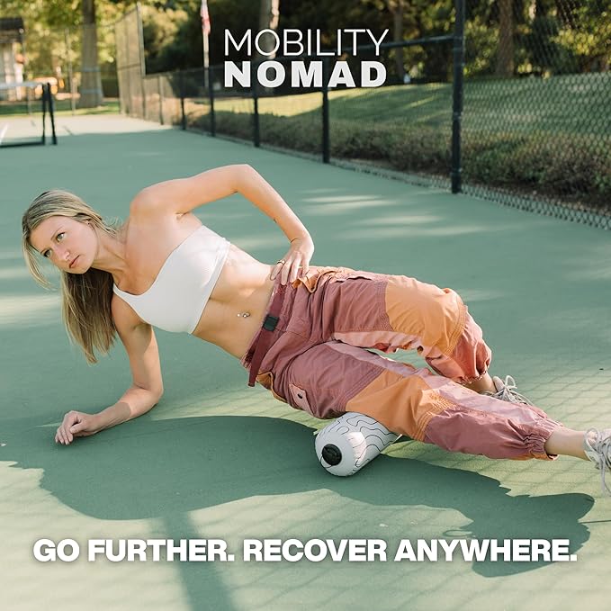 Inflatable Travel Foam Roller - Adjustable Firmness, Ultra-Portable for Physical Therapy and Deep Tissue Muscle Recovery (Topo Gray, 15")