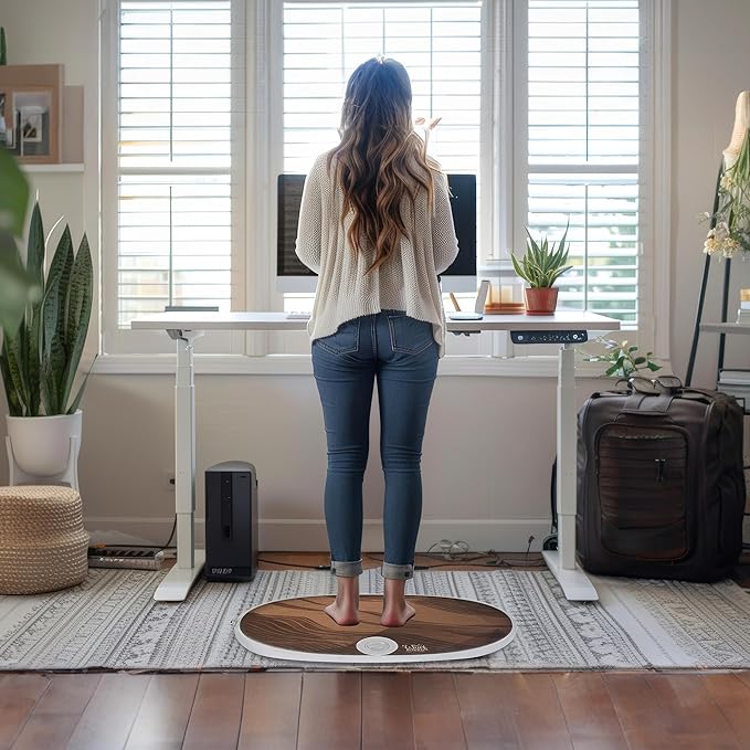 Wurf Board by JumpSport (Santa Cruz or Maui style) | Curved Air-Spring Anti-Fatigue Mat for Standing Desk Users | Stress-Relieving Desk Accessory | Comfort In Motion