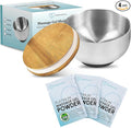 Platinum Nuru Massage Gel Powder Bowl Set | 3 x Massage Powder 5g Sachet | 1 x 16 fl oz Bowl