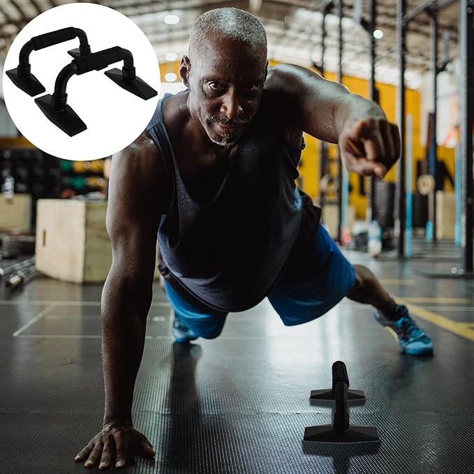Cabilock Push-up Bars and Push-up Stands H-shaped Fitness Equipment for Home Chest Muscle Exercise with Non-slip Grip and Compact Design Arm Strength Training Tool