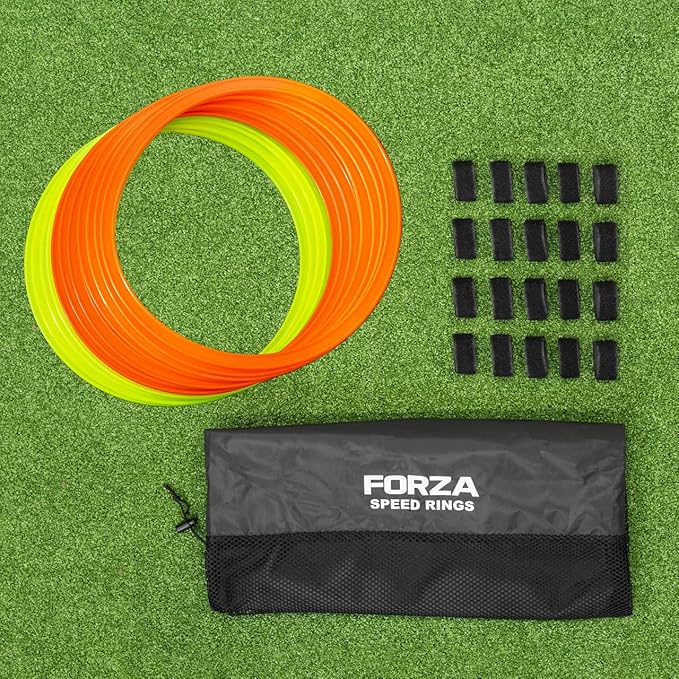 FORZA Agility Rings [12 Pack] | Speed & Agility Training Equipment for Athletes - Available in 10 Colors