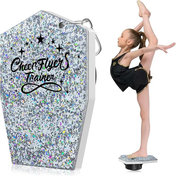 Cheerleading Balance Trainer, Stunt Training Stand, Cheer Flyer Stand Balance and Flexibility Trainer for Flexibility Core Strength Training, Portable Cheer Stunt Stand, Cheer Equipment for Flyers