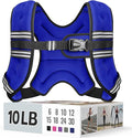Weighted Vest for Women & Men with Reflective Stripe and Adjustable Buckle, Comfortable & Durable Rucking Vest for Walking, Running & Strength Training