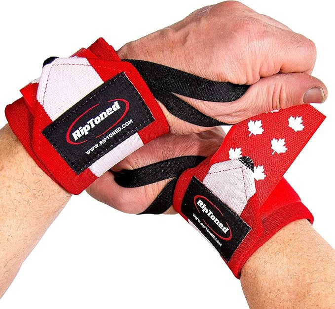 Rip Toned Wrist Wraps for Weightlifting – USPA & USAPL Approved 18" Wrist Straps for Powerlifting – Adjustable, Durable Gym Wraps with Thumb Loop – Quality Support for Men & Women