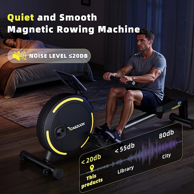 Rowing Machines for Home，Magnetic Rowing Machine，Max 265lbs Weight Capacity, Quiet Rower with Tablet Holder，16 Levels of Resistance