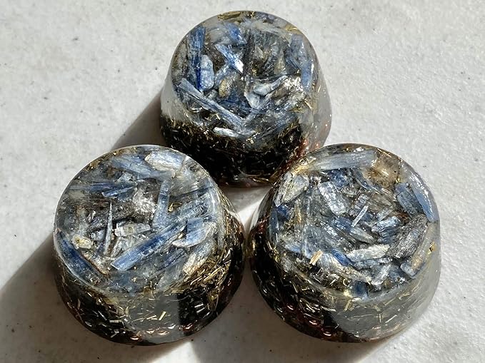 Blue Kyanite Orgone Generator Energy Accumulator 7.83Hz/432Hz/528Hz/Advance Harmonics Many Beautiful Ingredients! (Blue Kyanite)